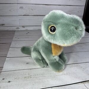 Adventure Planet Green Dinosaur Plush Stuffed Animal Toy T-Rex Dino Glitter Eyes